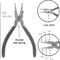 The Beadsmith Micro Wire Looping Pliers –Loops & Jump Rings, Polished Steel Head & PVC Comfort Handle